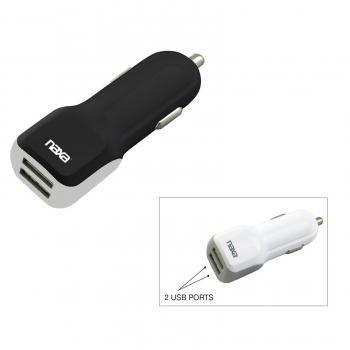 10 Watt 2.1 Amp Dual USB Car Charger-BLACK image