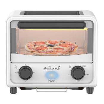 Brentwood 3 Liter Mini Toaster Oven in White image
