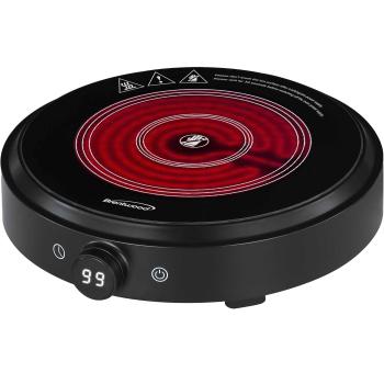 Brentwood Select 10 Inch Countertop Infrared Single Burner in Black with Digital Touch Buttons image