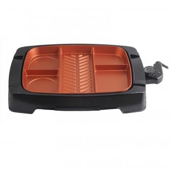 Brentwood Multi-Portion Electric Indoor Grill with Non-Stick Copper Coating image