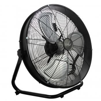 Vie Air 20 Inch 3 Speed Motor Metal Floor Drum Fan in Black image