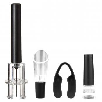 Brentwood Air Pump Wine Bottle Opener with Foil Cutter, Vacuum Stopper, Aerator Pourer image