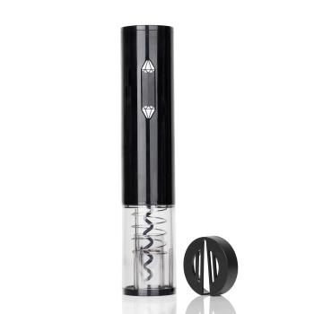 Brentwood Portable Electric Wine Bottle Opener with Foil Cutter in Black