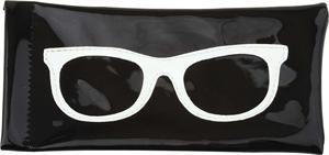 Vinyl Black Pouch with Retro Sunglasses Print # WFBK image