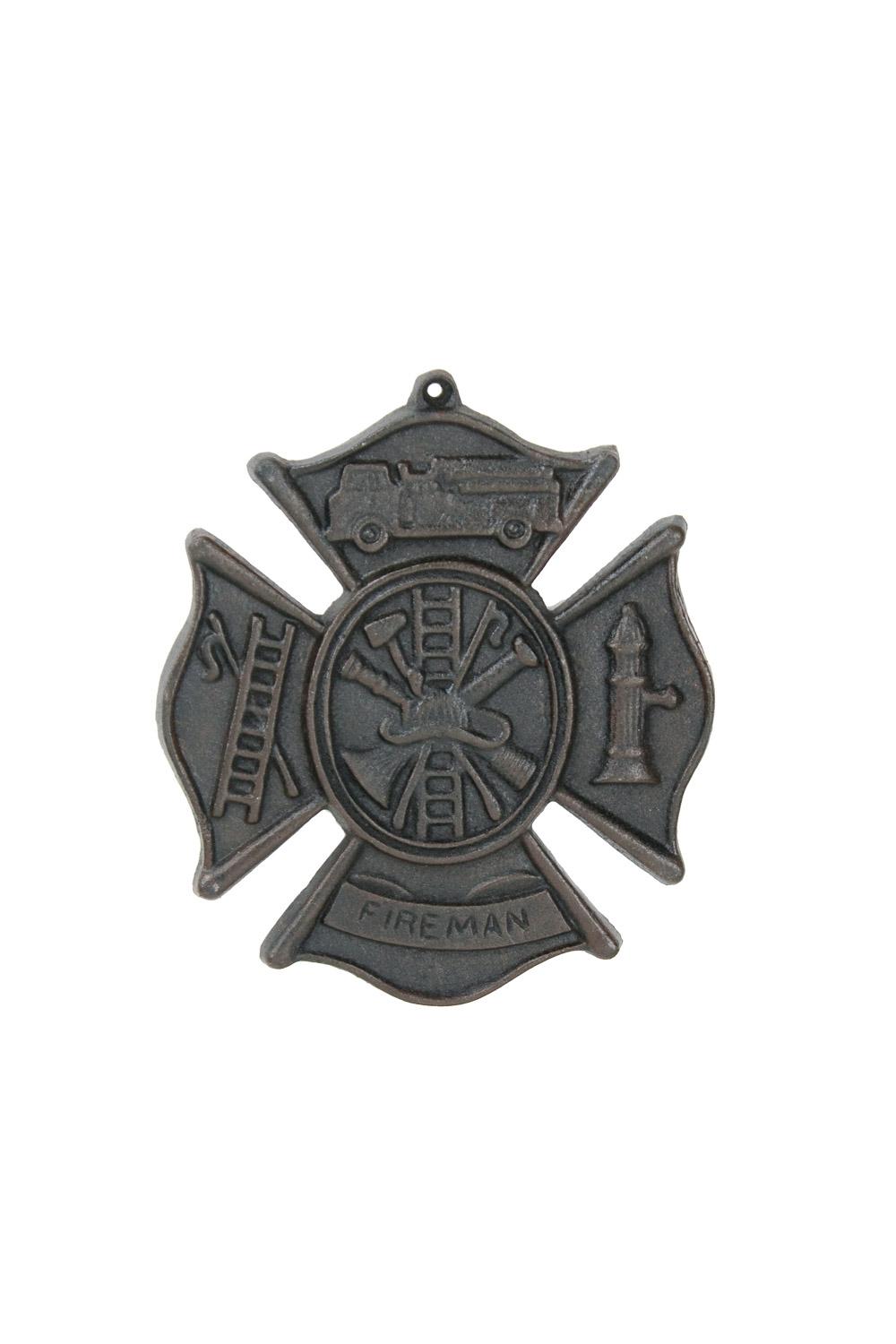 Fireman Plaque - Rust (Pkg. 3) image