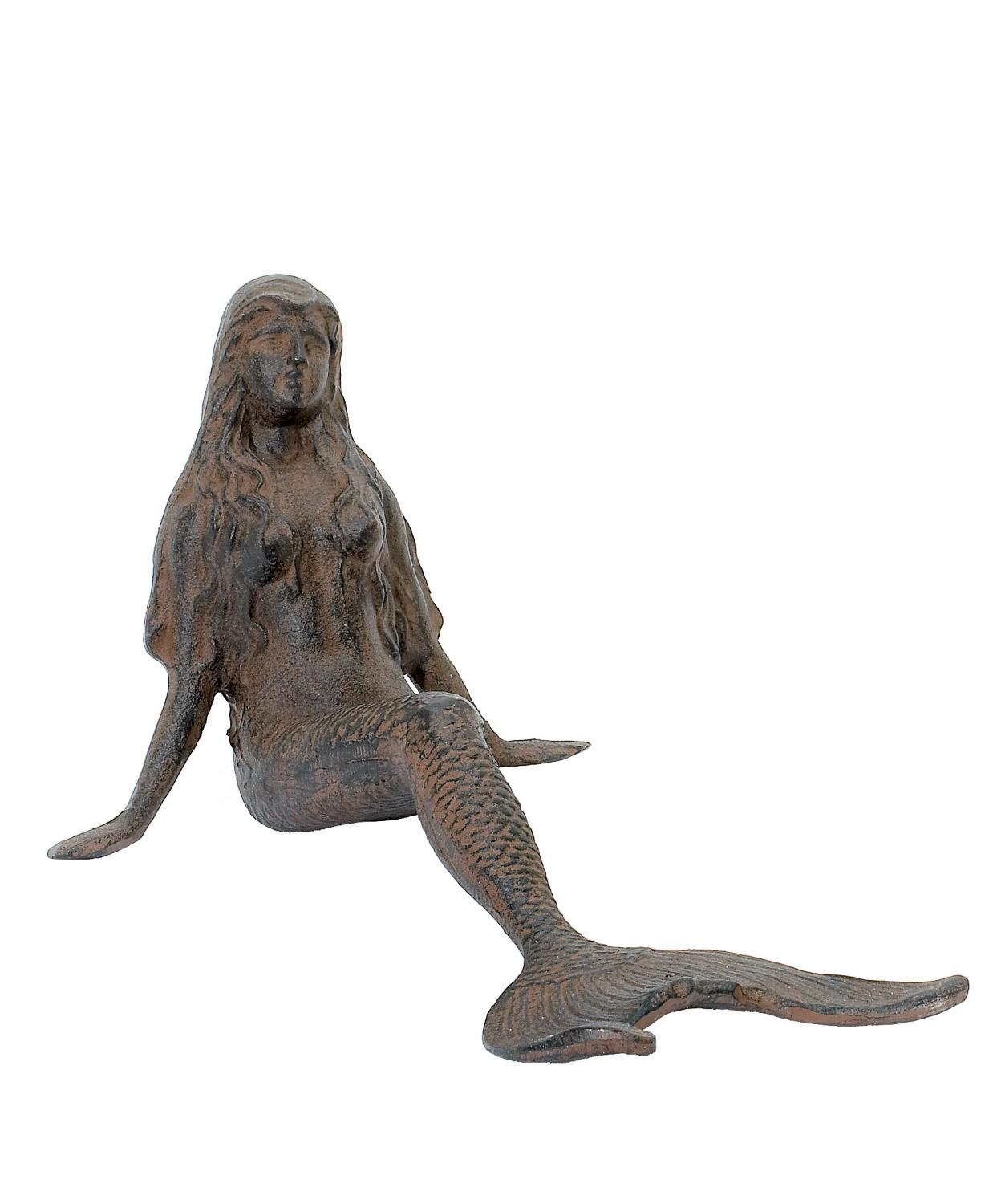 Lg. Leaning Mermaid - Rust image