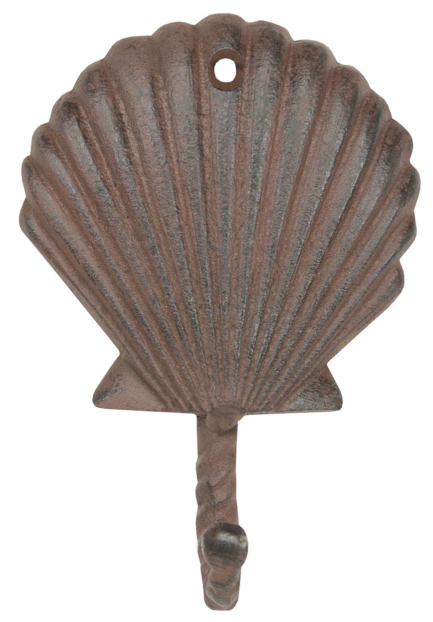 Scallop Shell Hook - Rust (Pkg. 6) image