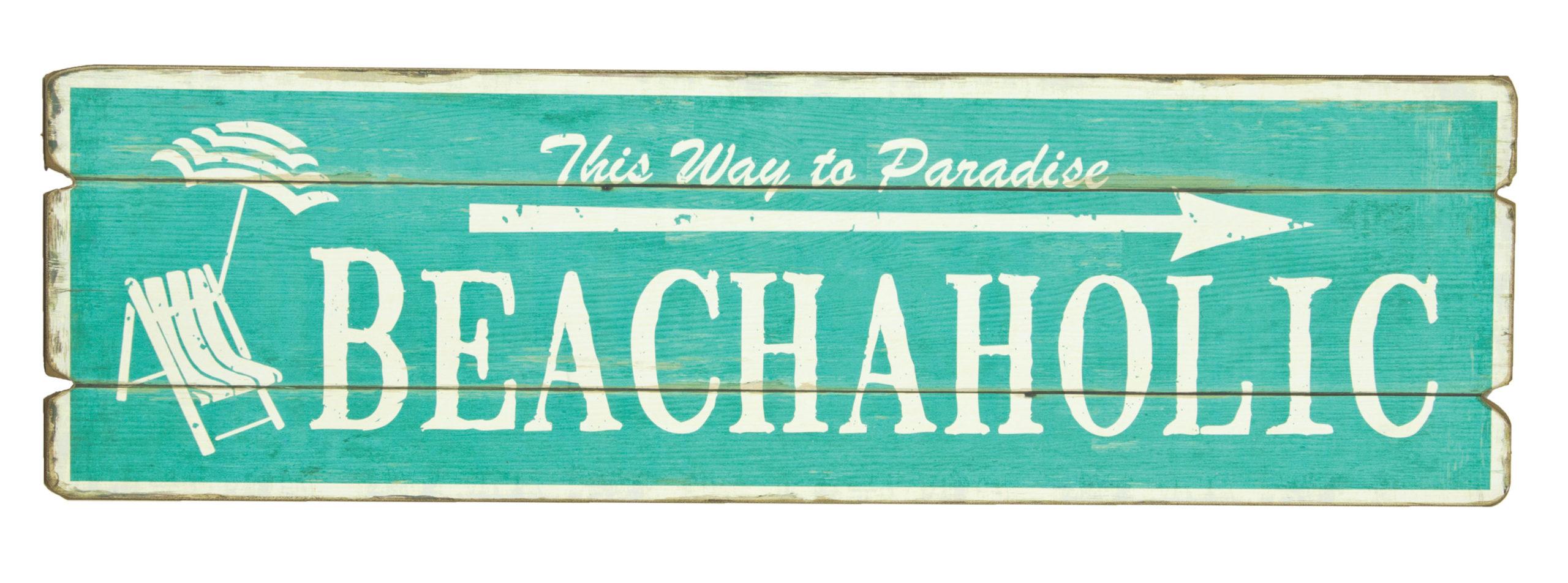 Beachaholic Sign - Wood (Min. 2) image