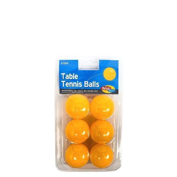 6ct Table Tennis Balls Orange
