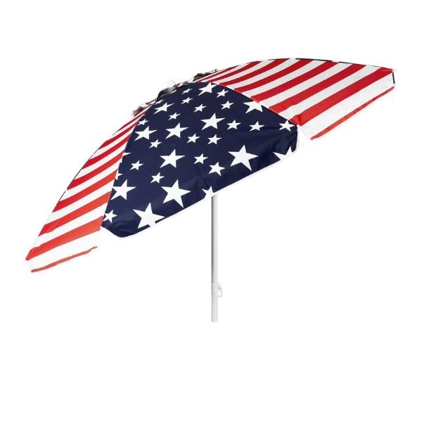 6.5ft USA Flag Tilt Umbrella