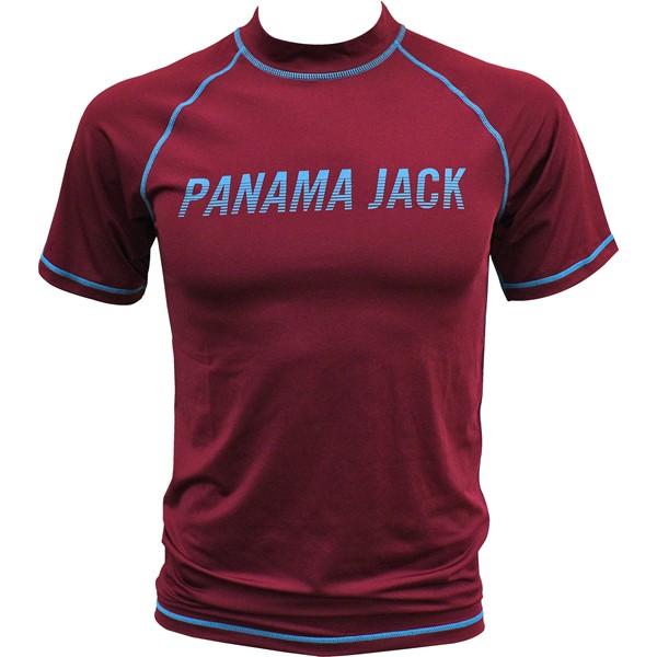 PJ Mens Rash Guards-Burgundy