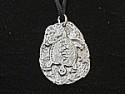 Turtle medallion pewter pendant image