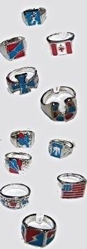 Turquoise & Coral Ring Assortment