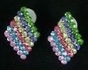 Rainbow CZ earrings image