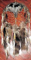 Silver Fox Dreamcatcher Medicine Shield