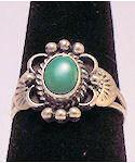 Turquoise Sterling Silver Ring #152 image