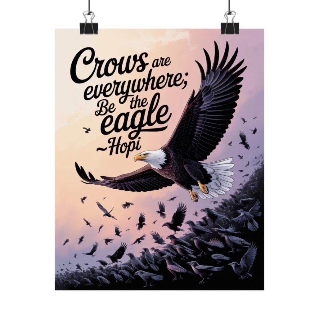 Soaring Above Mediocrity Inspirational Giclee Art Poster image
