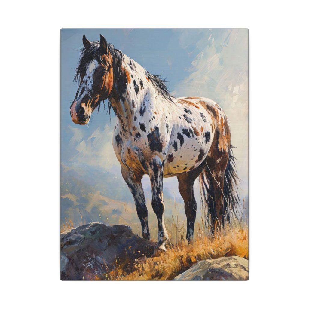 Appaloosa Canvas Wall Art, Wild Horse Print, Nature Animal Home Decor, Equine Artwork 2629654142280669785_2048-scaled image