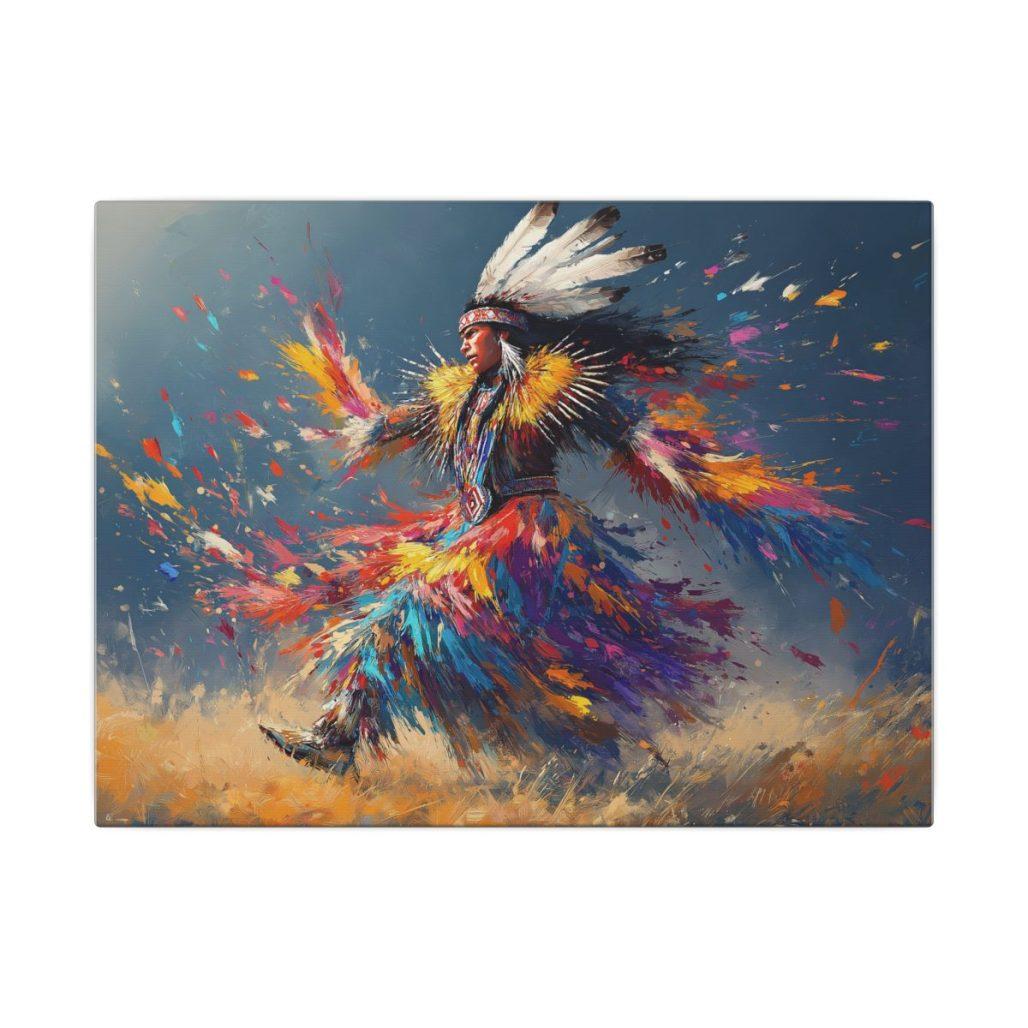 Fancy Dancer Canvas Print, Native American Art image