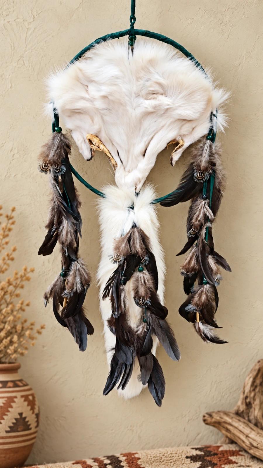 Arctic Fox Shield, 9 Inch to 15 Inch Wall Hanging image