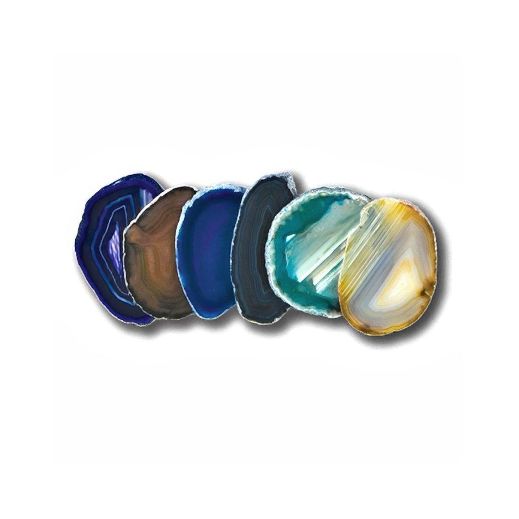 Assorted Colors Agate Slices, 1.25 Inch to 2 Inch image