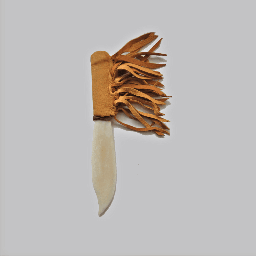 Fringed Buffalo Bone Knife