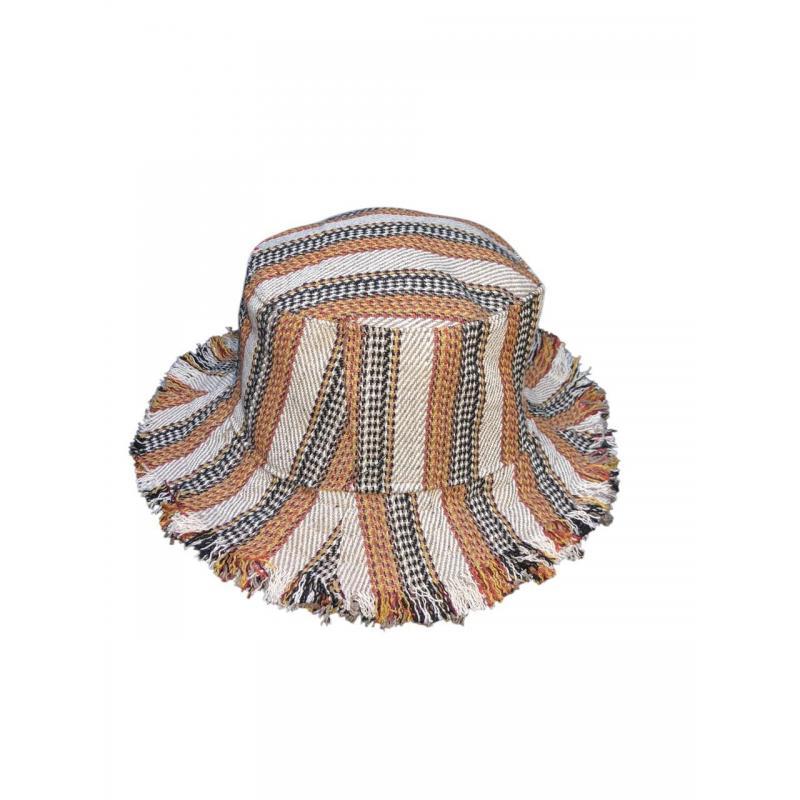 Cotton Mountain Fringe Bucket Sun Hat image