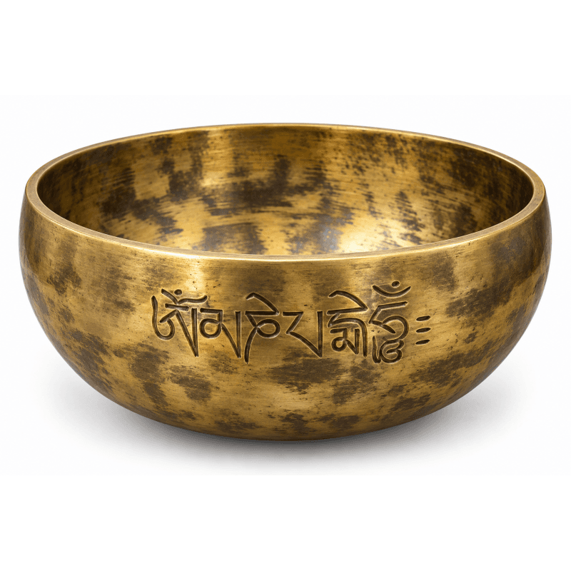 Tiger Full Moon Hand Beaten Singing Bowl image