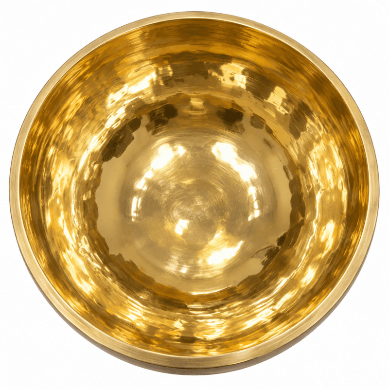 Hammered Golden Brass Singing Bowl image