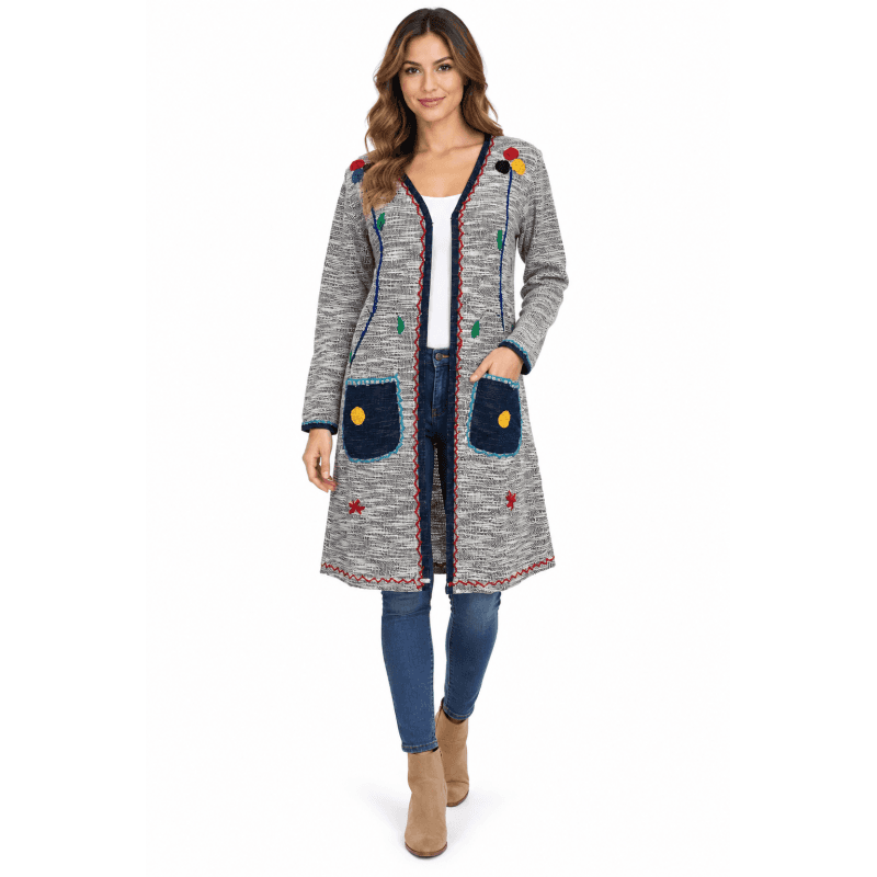 Long Embroideries Jacket FC36A image