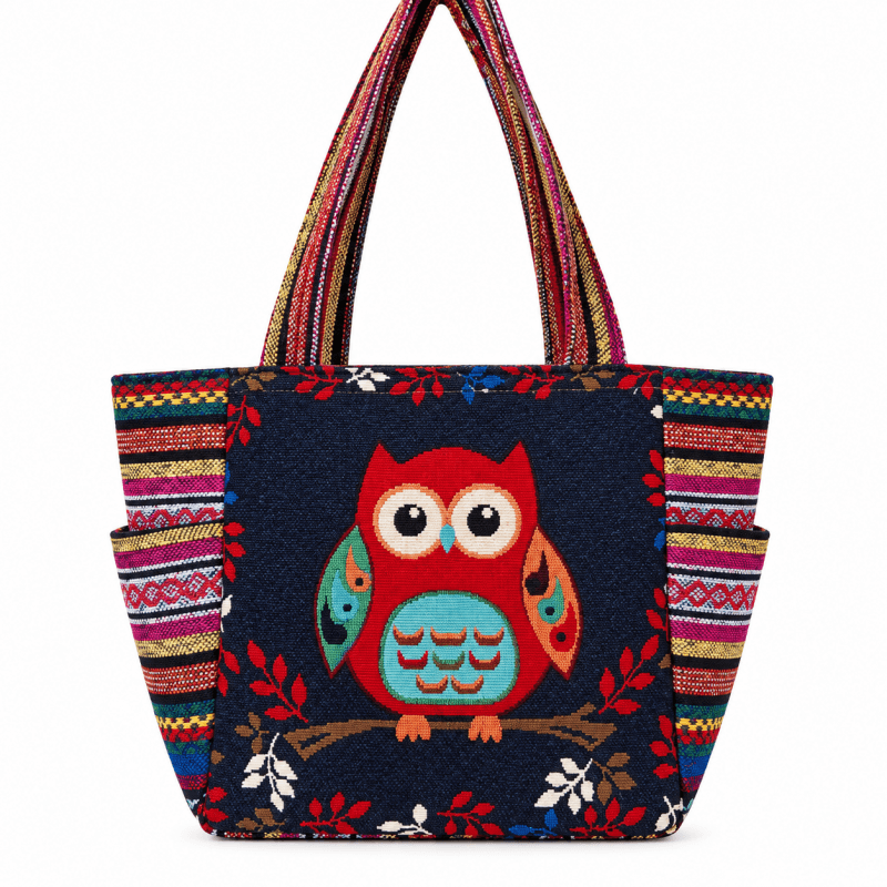 Cotton Owl Shopping Bag image