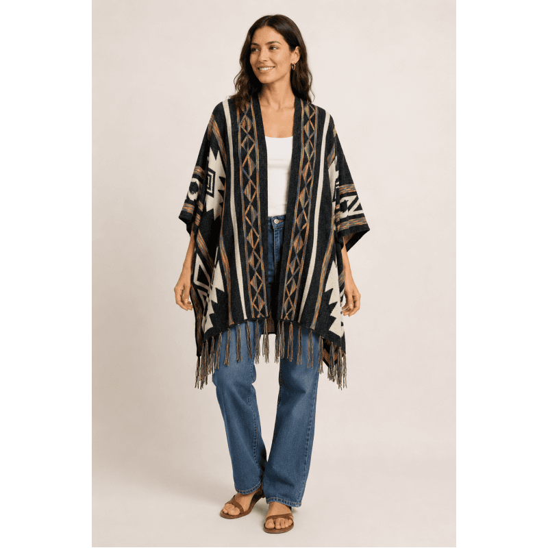 Women's Boho Casual Poncho image