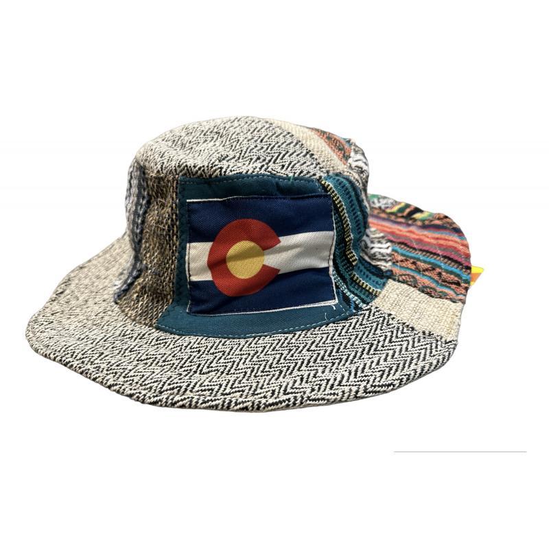 Cotton Patchwork Boho Colorado Bucket Hat image