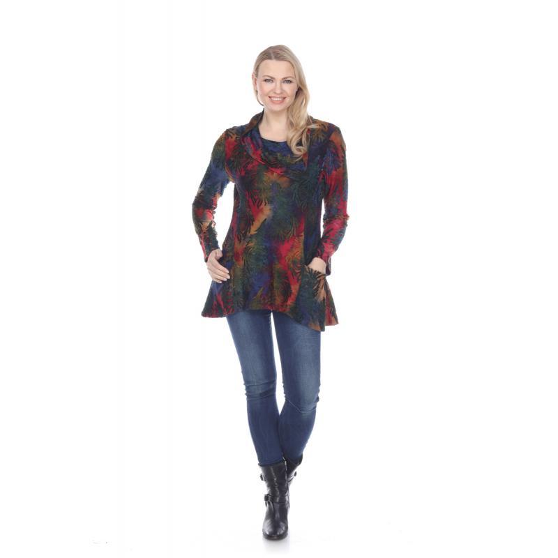 Roll Neck Pocket Pull Over Tunic Top image