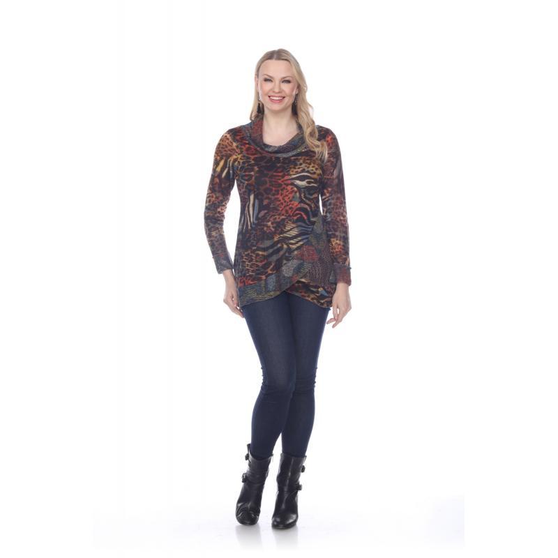 Women's Animal Print Tunic Top image