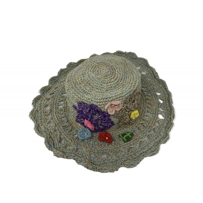 Cotton Hemp Woven Bucket Sun Hat image