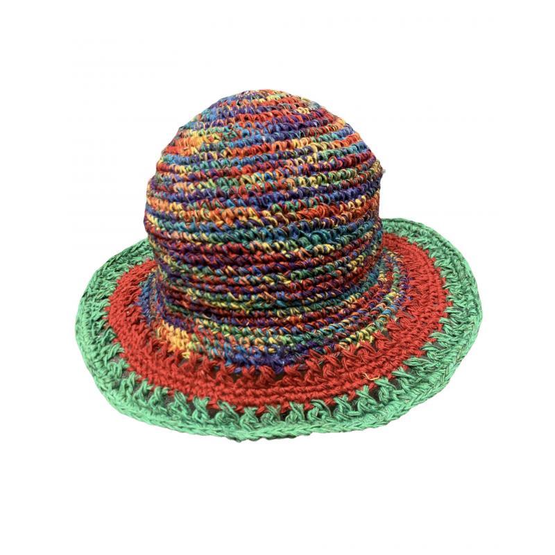 Cotton Hemp Woven Bucket Sun Hat DS92 image