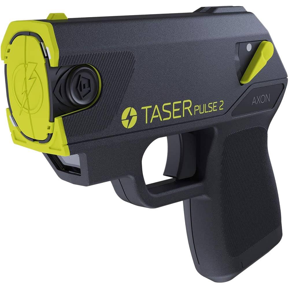 TASER Pulse 2 Conducted Energy Weapon 50,000V - 15-Foot Range, Built-In Laser Sight, LED Flashlight, Soft-Touch Grip, Safe Escape Guarantee, Includes 2 Cartridges
