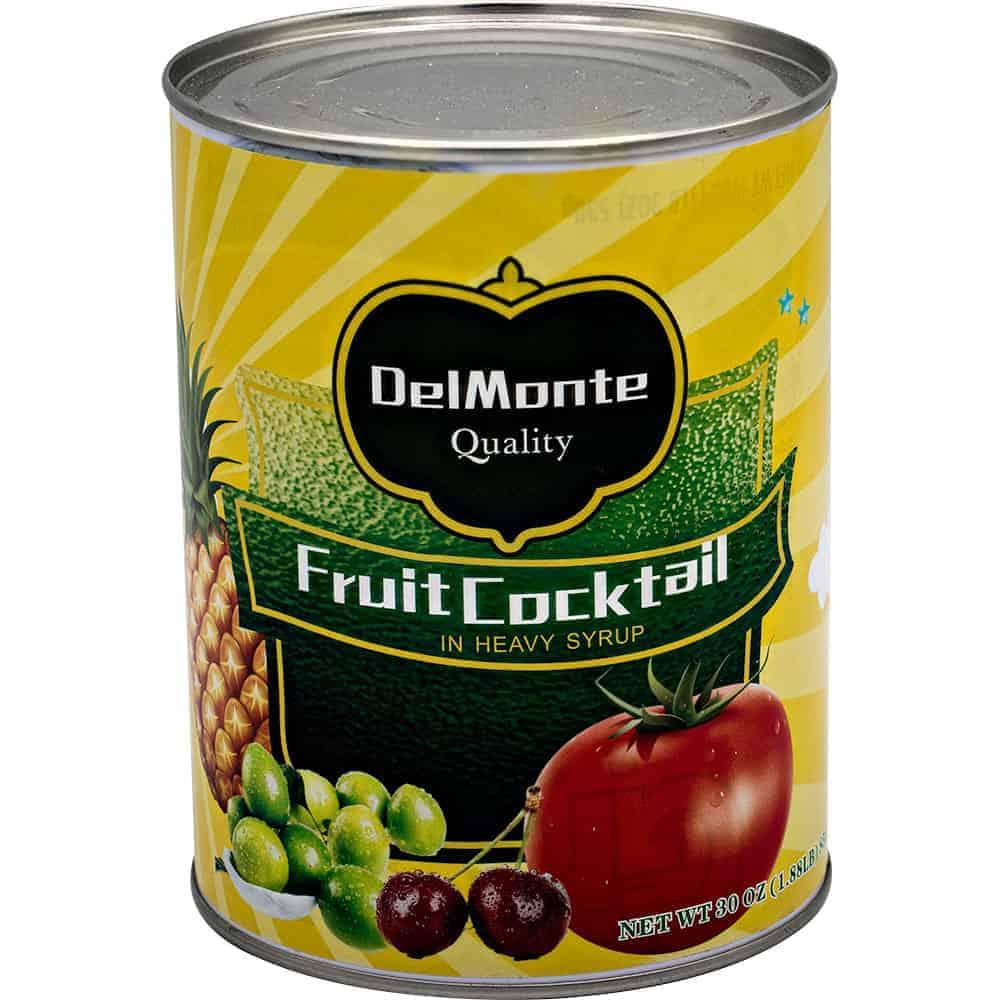 Mixed Fruit Cocktail Can Diversion Safe with Smell-Proof Bag - Realistic Metal Can, Removable Bottom, 3″ x 3″ x 4.5″ Hidden Storage Compartment