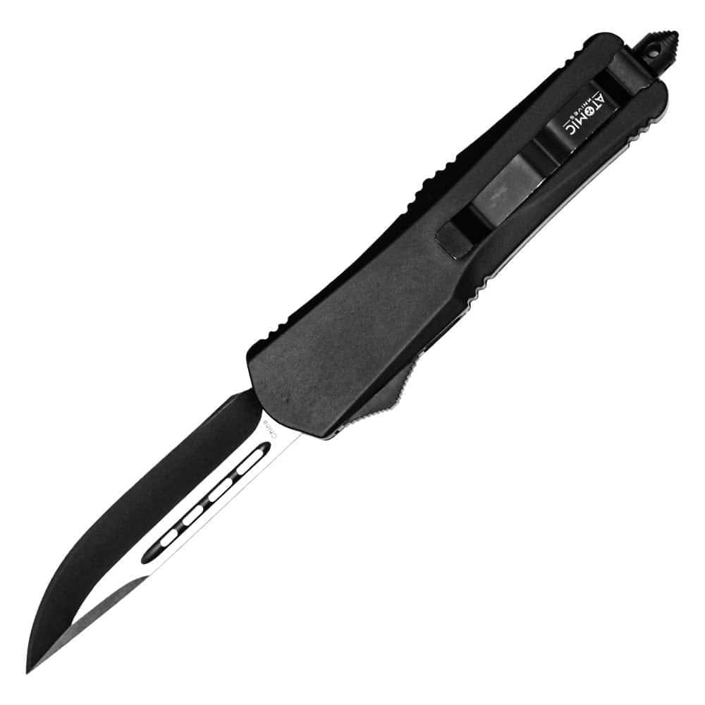 Safety Technology OTF Out The Front Automatic Heavy Duty Knife - Single Edge Blade, 3.5″ Blade, 9″ Overall Length, 0.7 lbs, Premium Steel, One-Button Deploy image