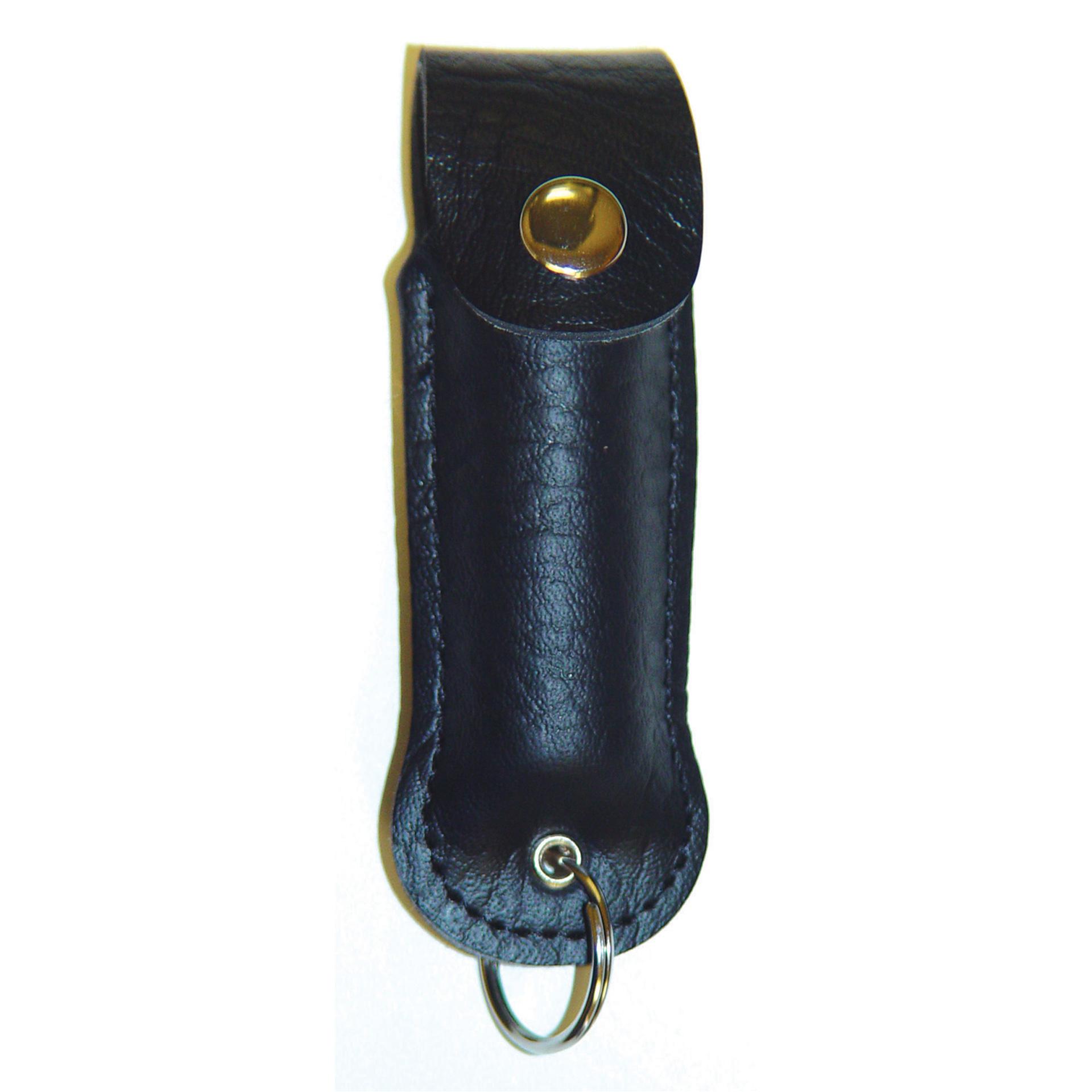 StreetShield Quick-Access Keychain Pepper Spray - Black Leatherette image