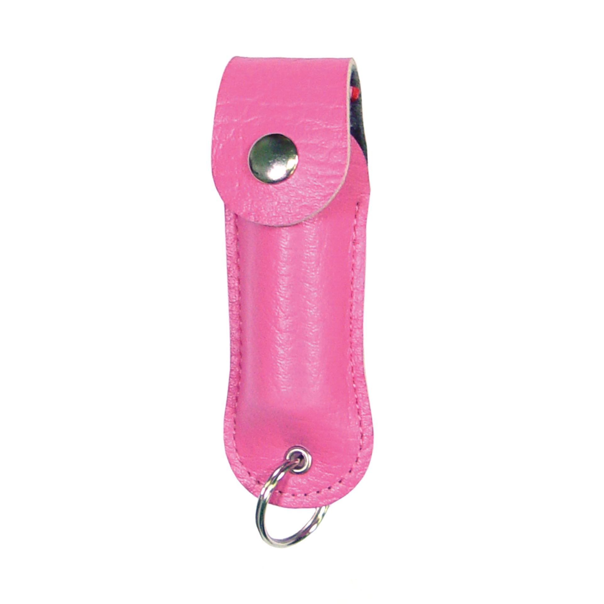 Confidence Carry Quick-Access Keychain Pepper Spray - Pink Leatherette image