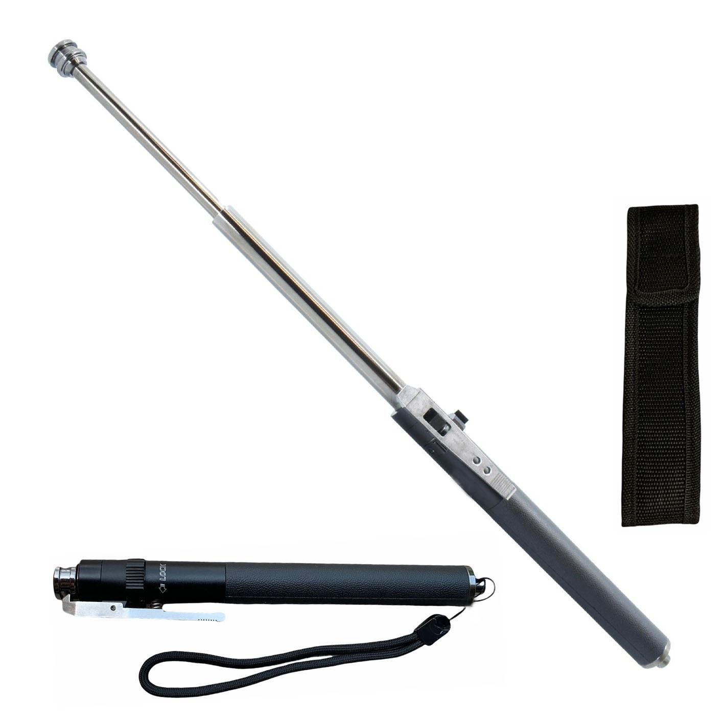 16 Inch Self Defense Automatic Expandable Steel Baton image