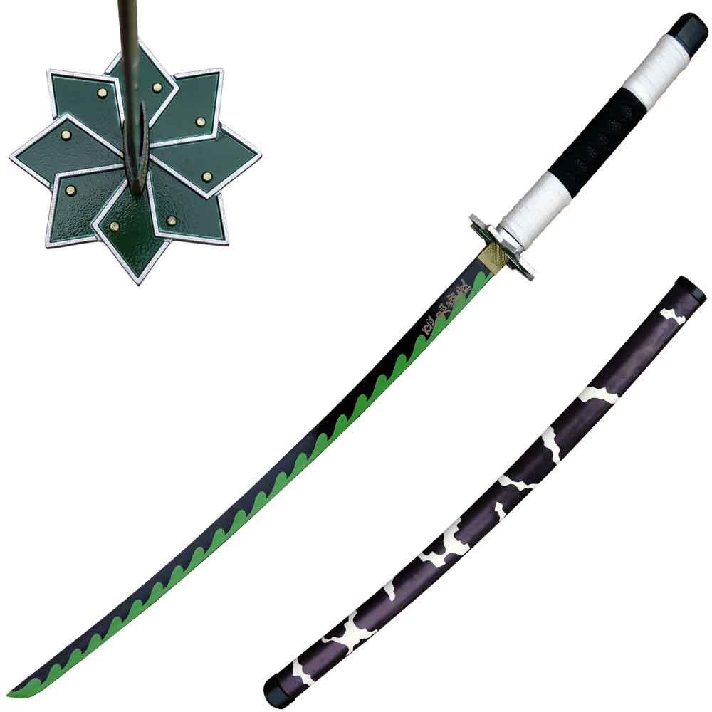 41" Steel Sanemi Shinazugawa Demon Anime Katana Sword image
