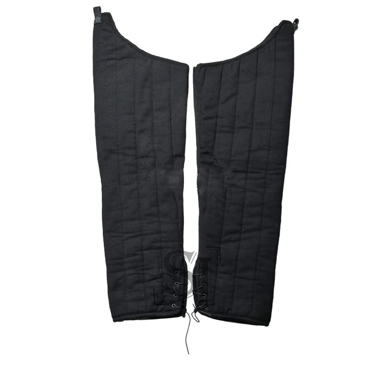 Functional Medieval Gambeson Leg Armour Cotton Padded Leggings Protector image