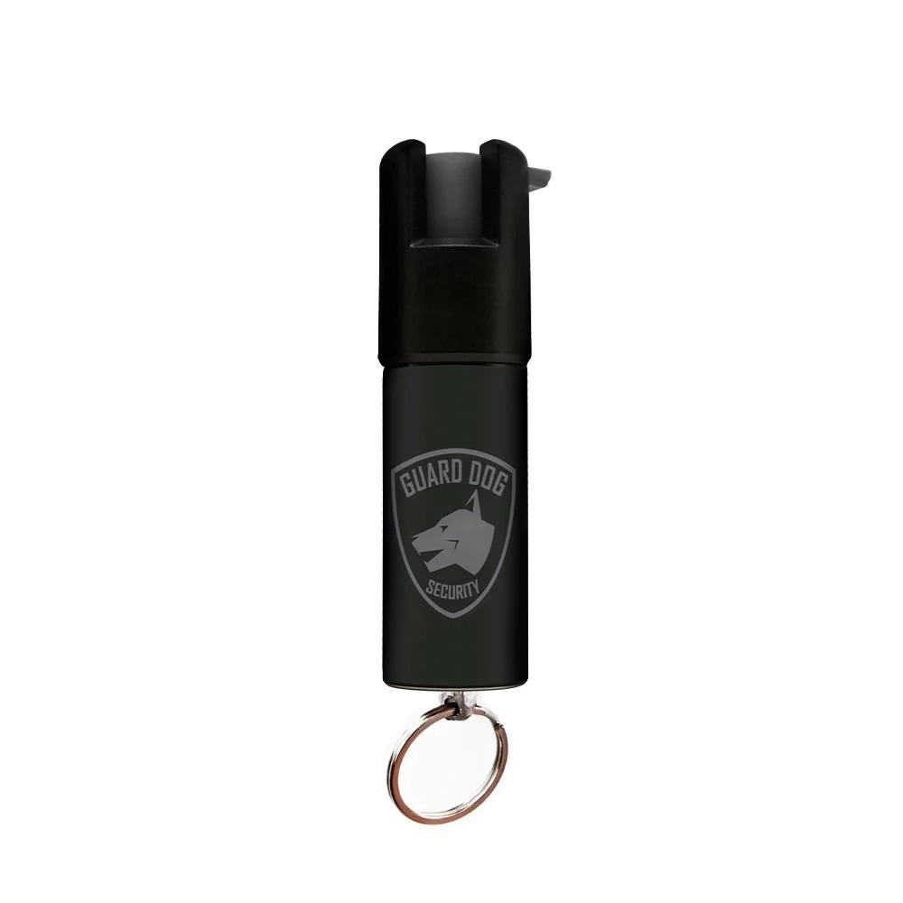 Black Keychain Mini Pepper Spray for Self Defense - Safety Twist Top to Prevent Accident image
