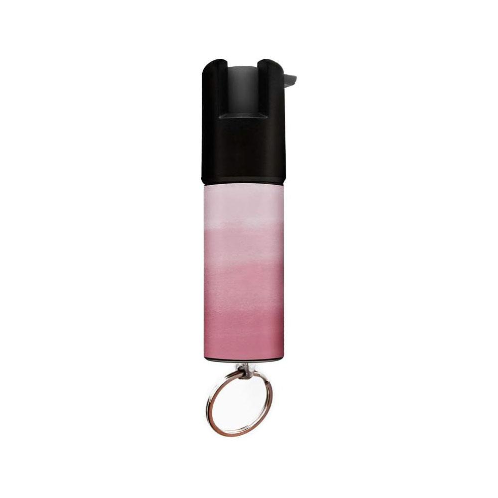 Pink Ombre Keychain Mini Pepper Spray for Self Defense - Safety Twist Top to Prevent Accident image
