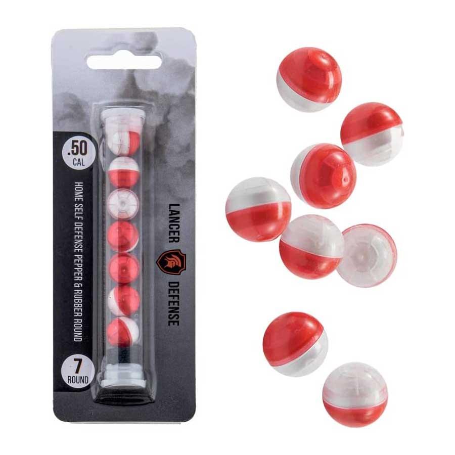 .50 Caliber Pepper Balls Rounds 7 Count