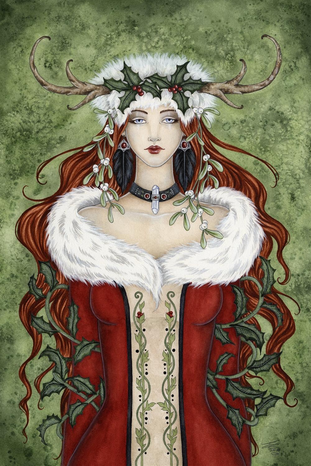 Winter Solstice Yule Card - 6 Pack image