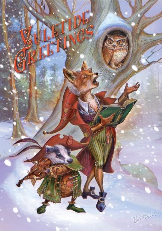 Wildwood Carols Yuletide Greetings Card - 6 Pack image